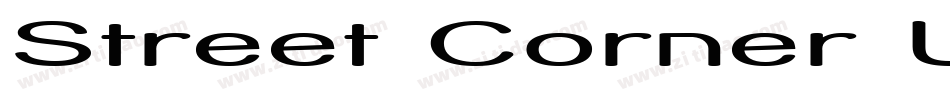 Street Corner Upper Extend字体转换